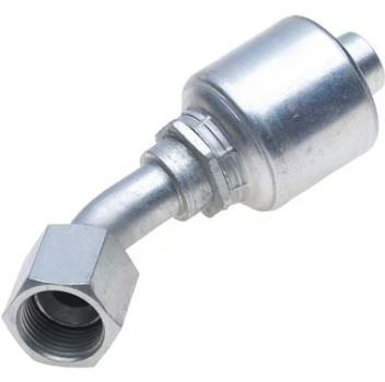 JIC Female 37° Flare Swivel – 30° Bent Tube – Megacrimp