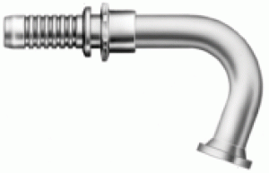 Code 61 O-Ring Flange – 110° Bent Tube – Megacrimp