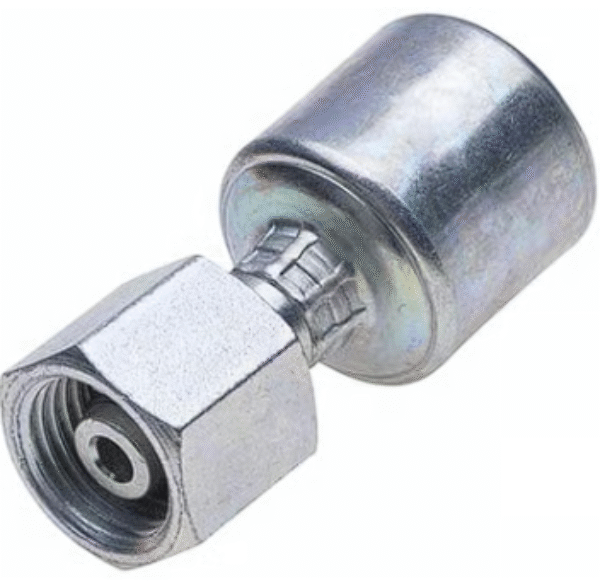 Metric Heavy Female DIN 24° Cone Swivel - Megacrimp