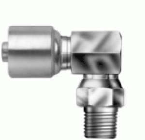 NPT Male Pipe Swivel – 90° Block (NPTF – Without 30° Cone)