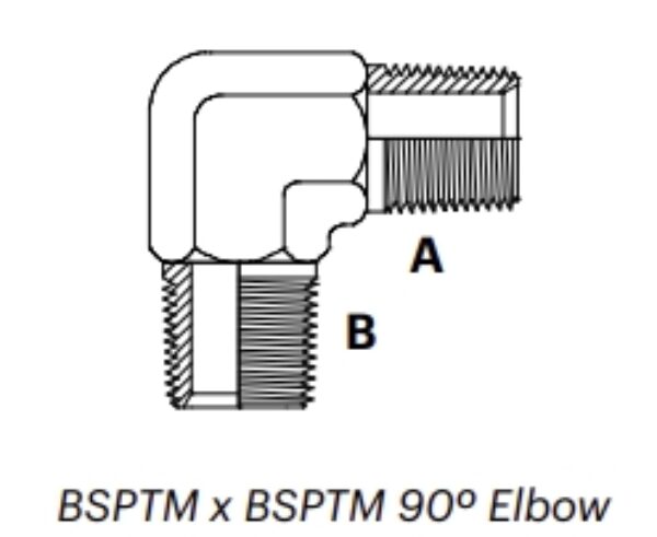 B9M - BSPTM X BSPTM 90⁰ Elbow