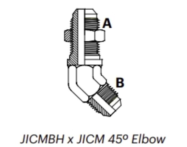 J40M - JICMBH x JICM 45º Elbow