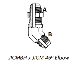 J40M – JICMBH x JICM 45º Elbow