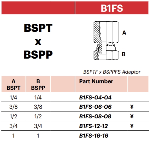 B1FS - BSPTF x BSPPFS Adaptor