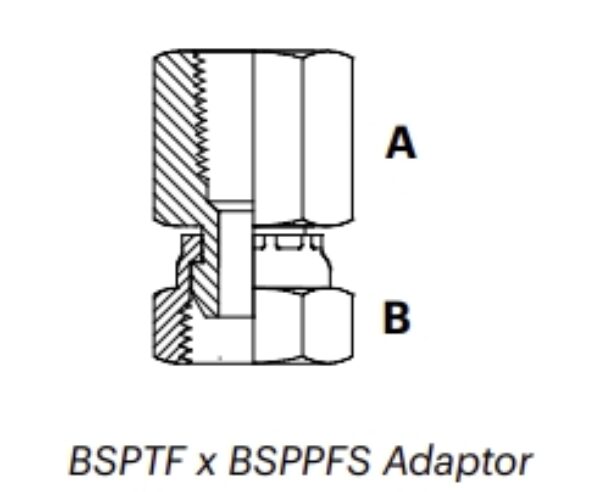 B1FS - BSPTF x BSPPFS Adaptor