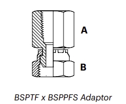 B1FS – BSPTF x BSPPFS Adaptor