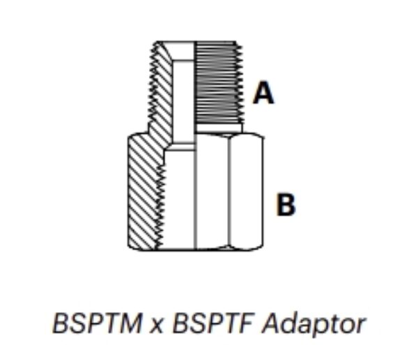 B1MF - BSPTM x BSPTF Adaptor