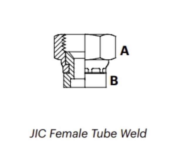 J25FS - JIC Female Tube Weld