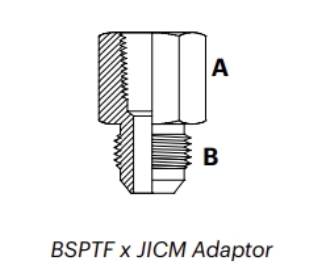 JB1MF BSPTF X JICM Adaptor MJ Hydraulic Pty Ltd jb1mf-bsptf-x-jicm-adaptor-mj-hydraulic-pty-ltd