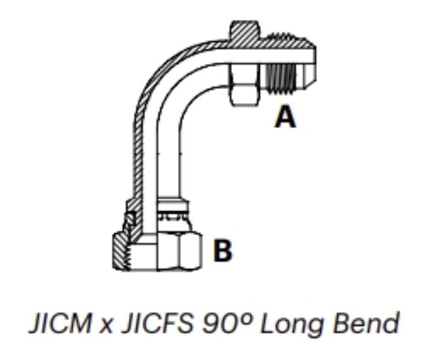 JLT9MFS - JICM x JICFS 90º Long Bend