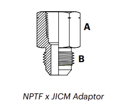 JN1MF – NPTF x JICM Adaptor