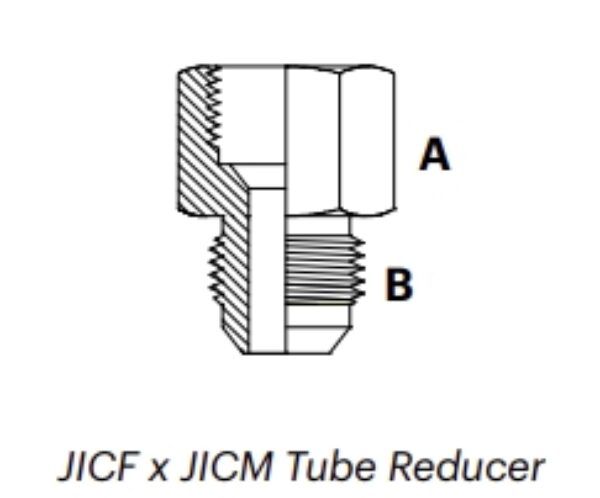 JTR - JICF x JICM Tube Reducer