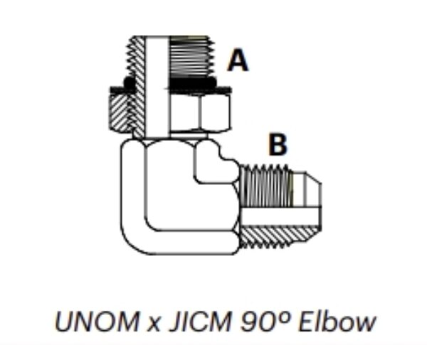 JU9M - UNOM X JICM 90⁰ Elbow