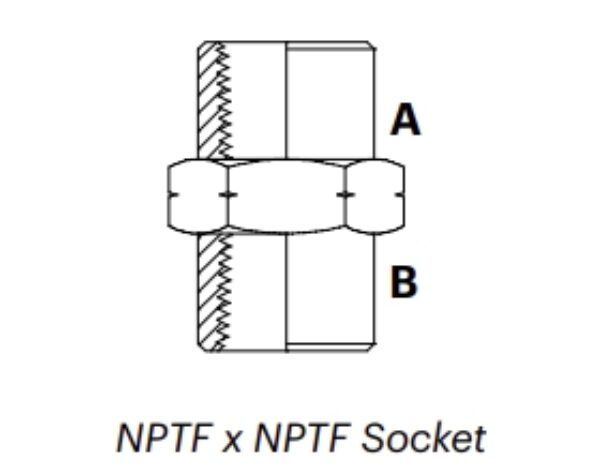 N1F - NPTF x NPTF Socket