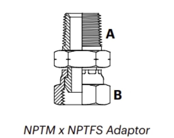 N1MFS - NPTM x NPTFS Adaptor