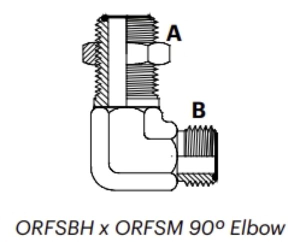 ORFSBH x ORFSM 90º Elbow