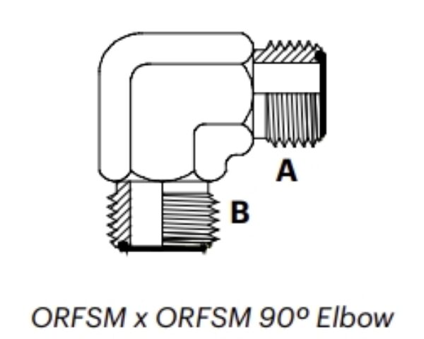 O9M - ORFSM x ORFSM 90º Elbow