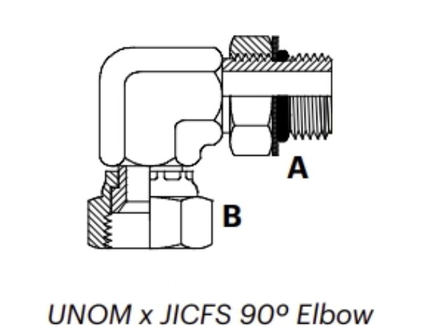 UJ9MFS - UNOM x JICFS 90º Elbow